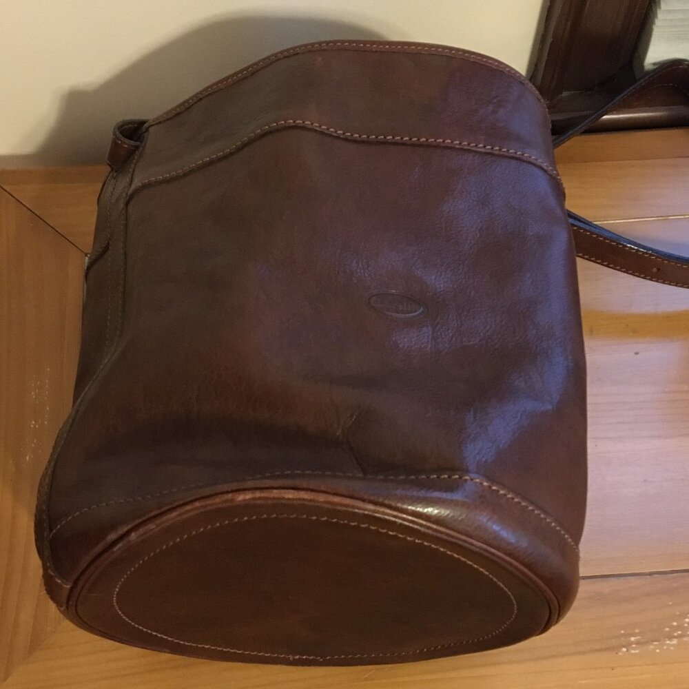 Italian Leather Bucket Bag